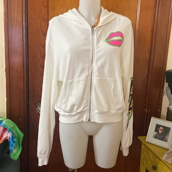 Lauren Moshi LACHELLE NEON LIGHTNING EYE Hoodie - Picture 5 of 9